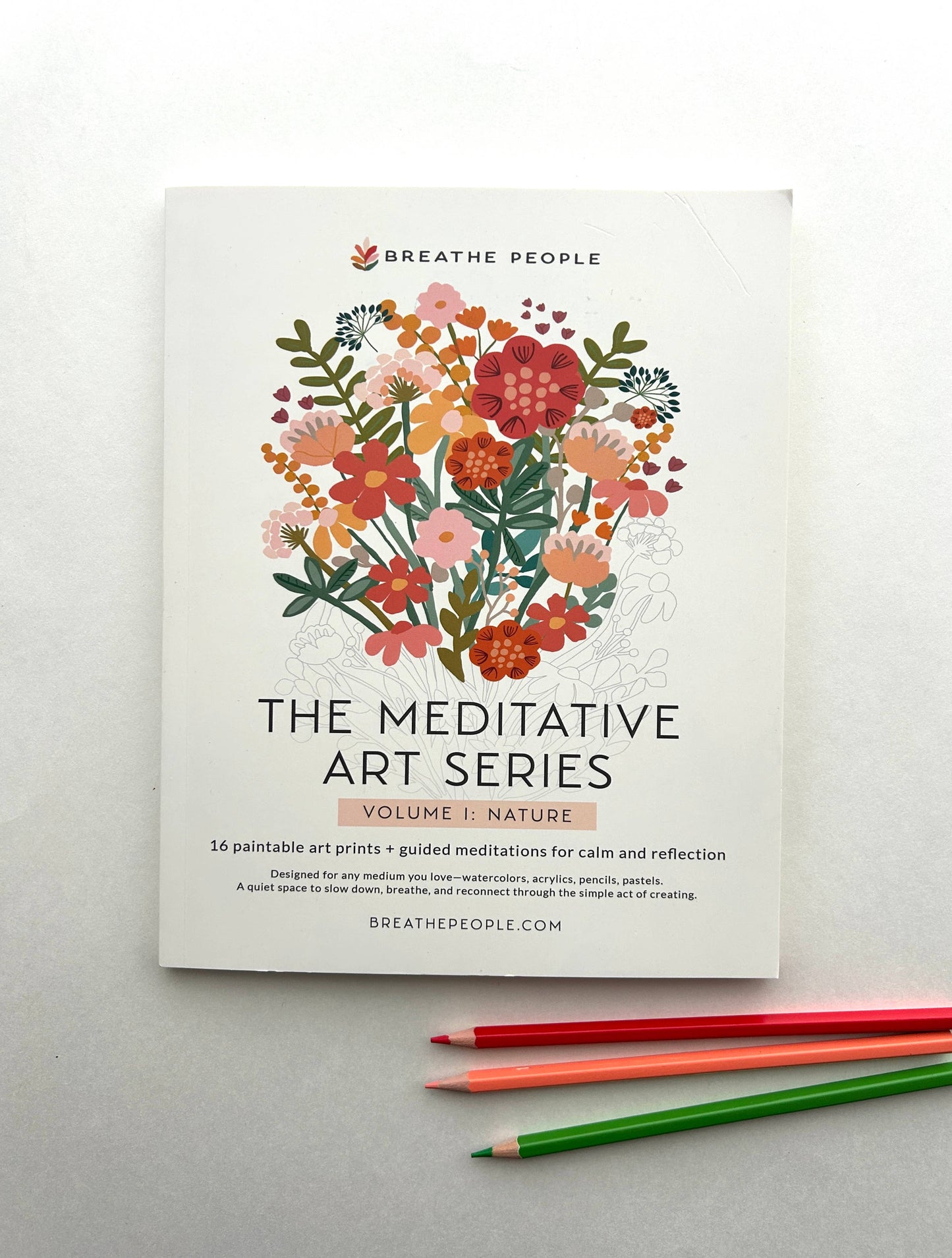 Meditative Art Book Simple Art Prompts + Journal Reflections