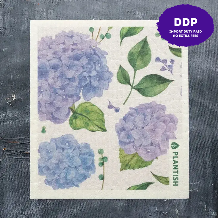 Hydrangea - Swedish Sponge Cloth
