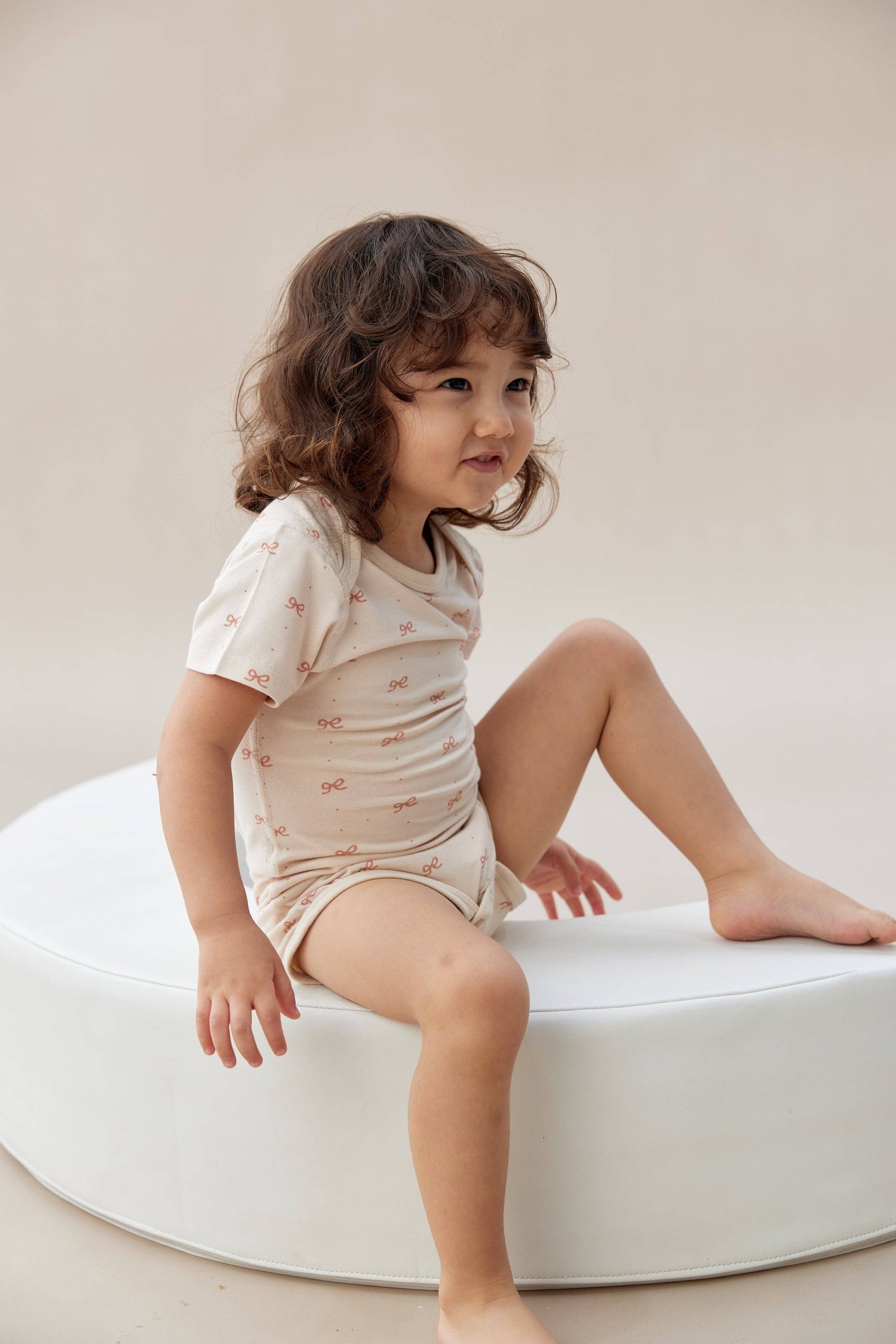 Baby Organic Short-Sleeve Onesie-Bowties