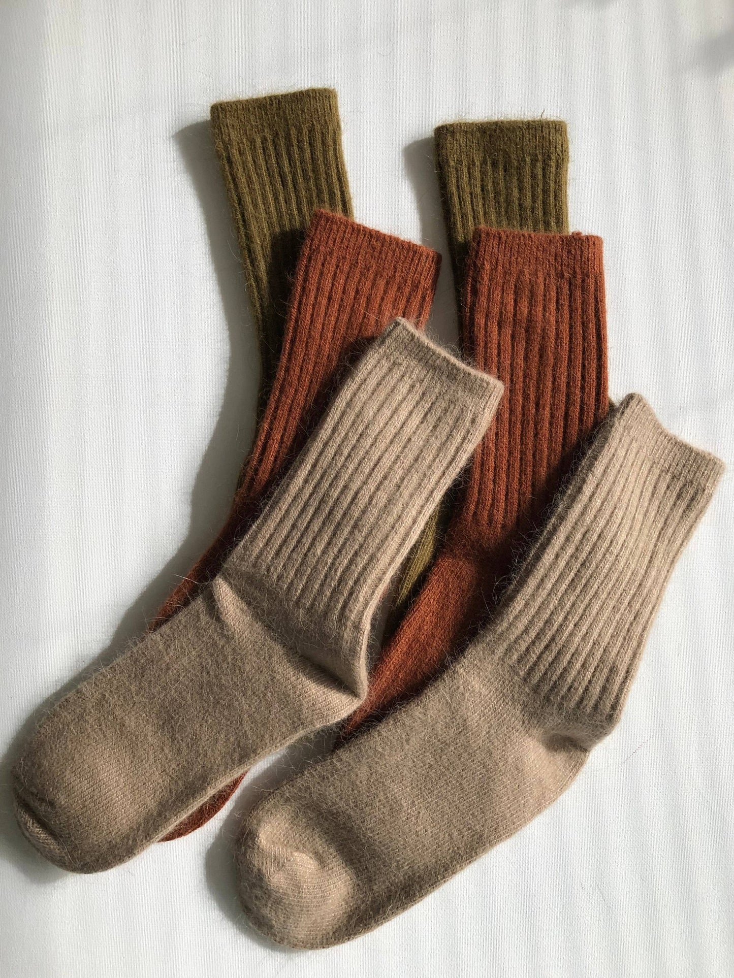 Royal Angora Cabin Socks - Neutrals