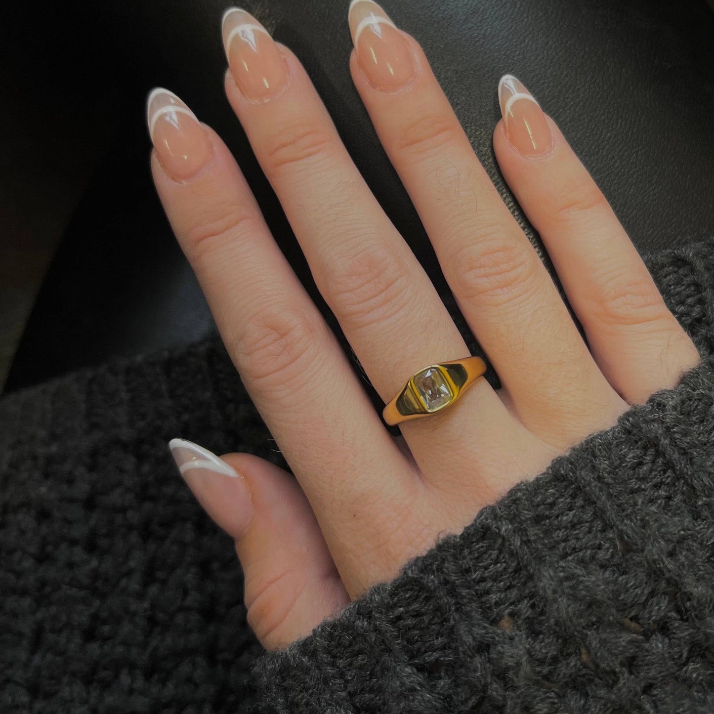 Sofia Ring- Black Stone