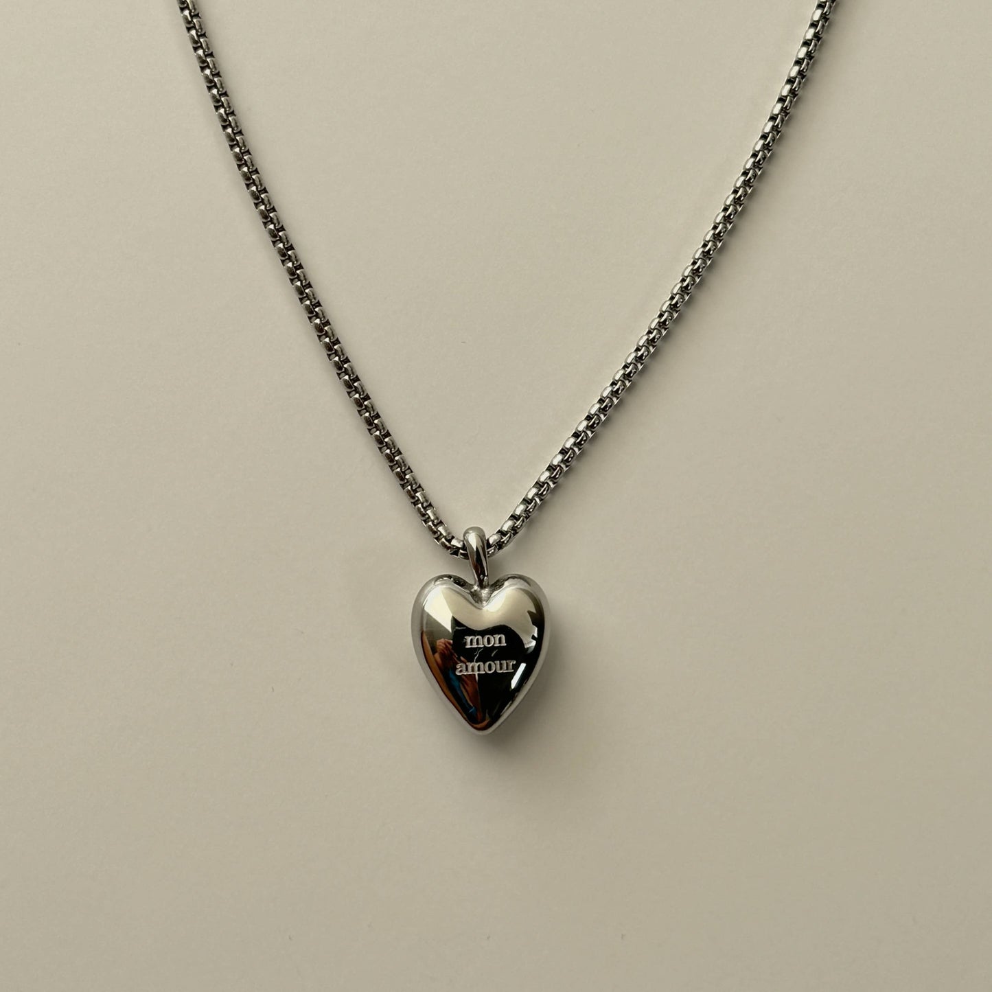 Mon Amour Necklace- Silver