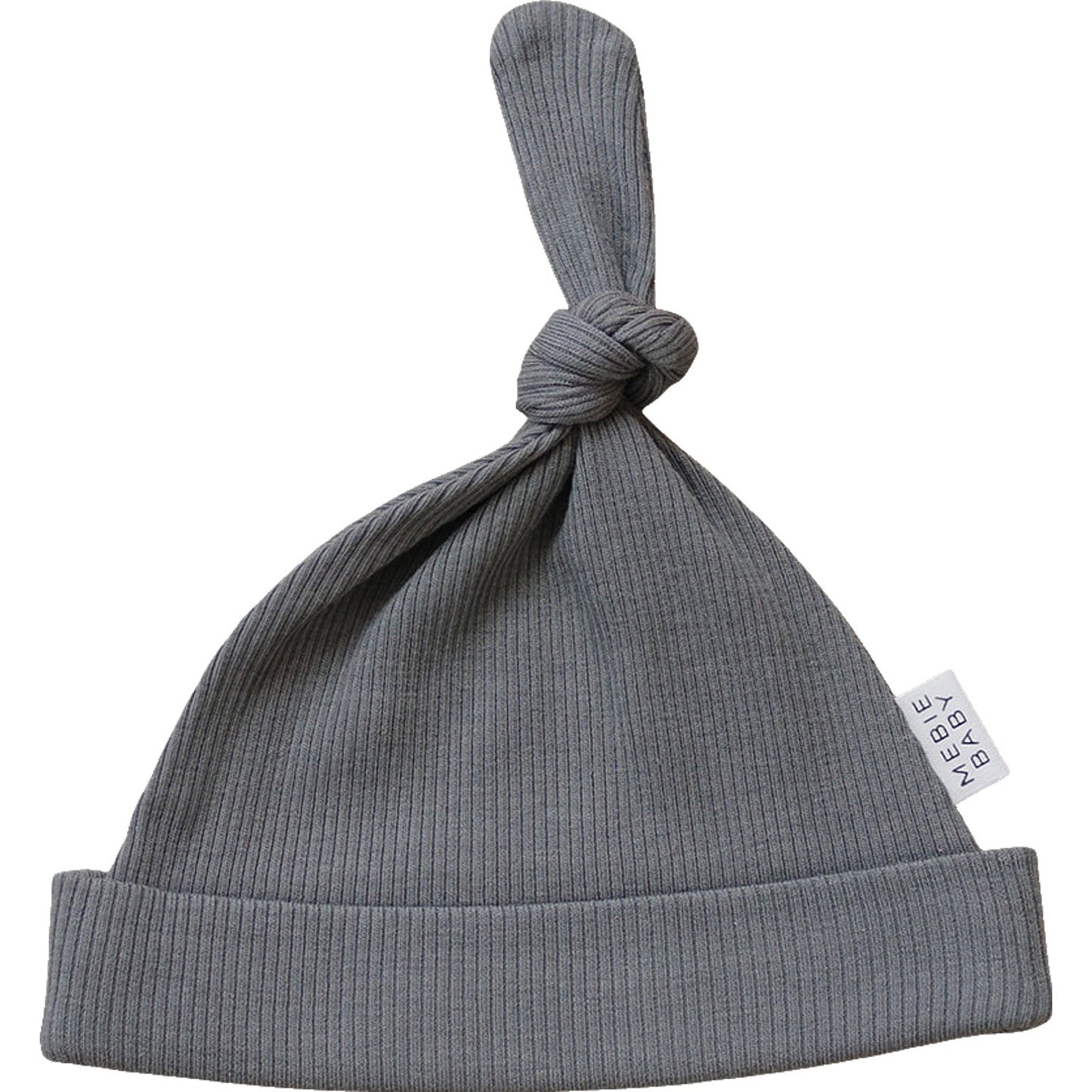 Organic Ribbed Newborn Knot Hat