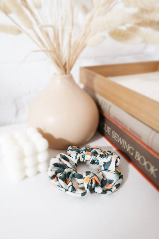 Organic Cotton Hair Scrunchie - Sage Citrus