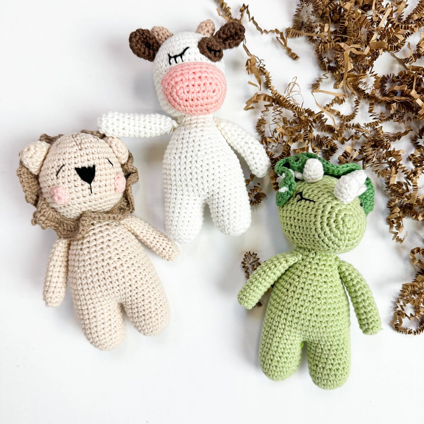 Handmade 100% Cotton Crochet Stuffed Animals