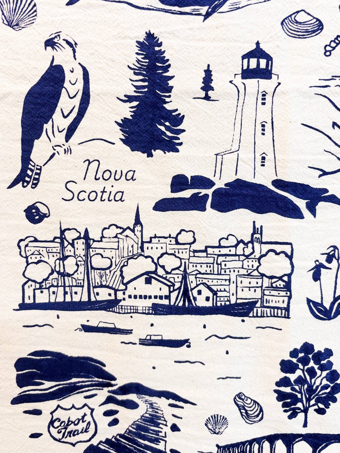 Atlantic Canada Commemorative Organic Tea Towel - 20x24