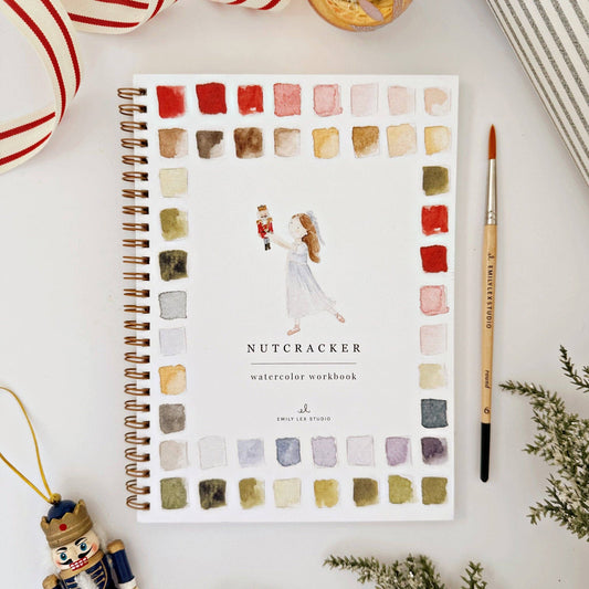 PREORDER: Nutcracker watercoloUr workbook (pick up December 12th)