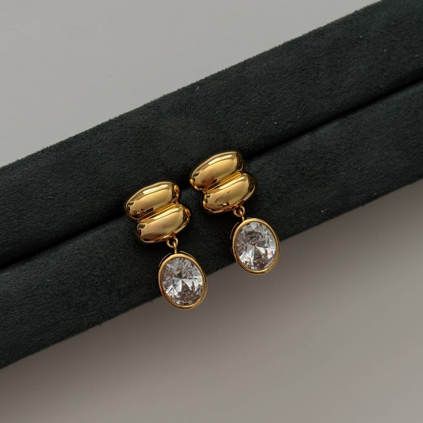 Brianna Oval Drop Earrings