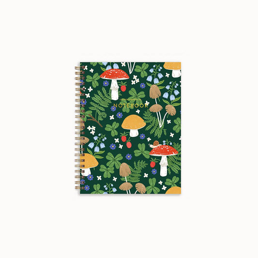 Mushroom Notebook | Spiral Lined Notebook