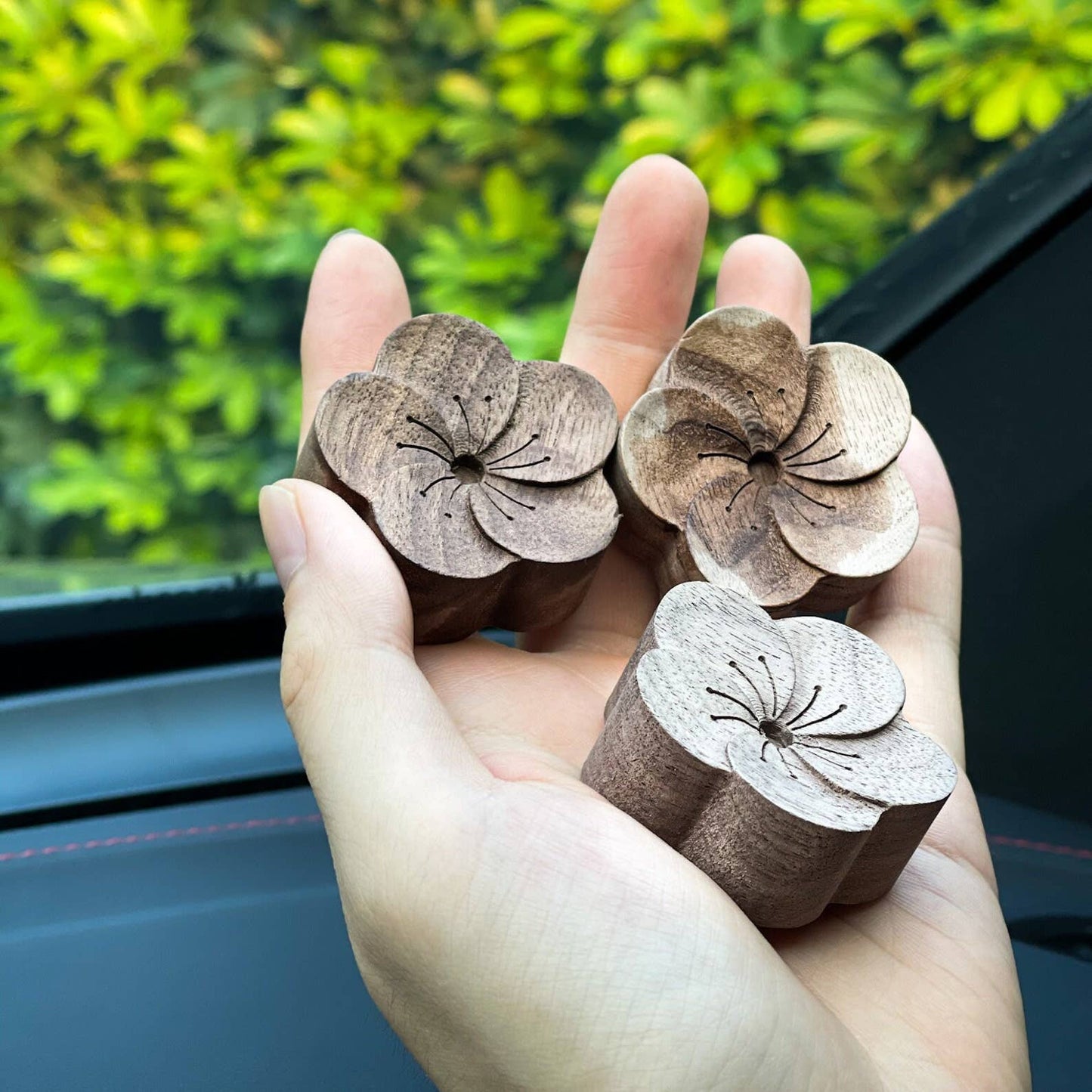 Wooden Essential Oil Diffuser for Car | Incense Holder