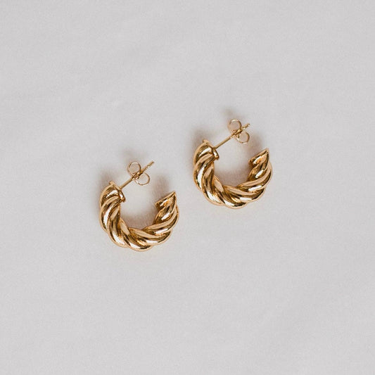 Sunburst Hoop Earrings