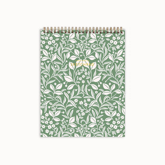Meadowlace Sketchpad | Spiral Blank Notebook
