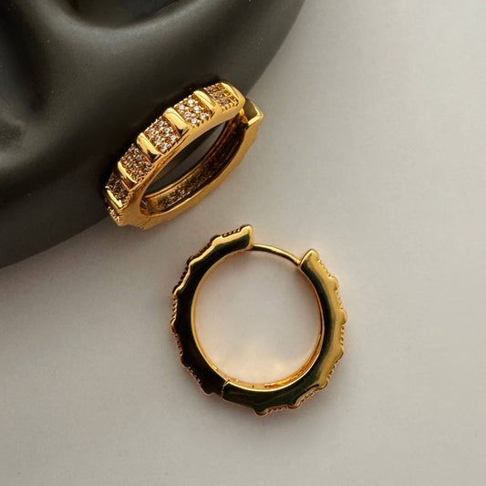 Fiza Hoops Earrings - Gold