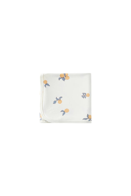 Organic Cotton Swaddle Blanket-Clementine