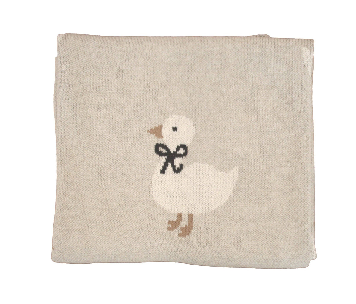 Duck Baby Blanket - Grey