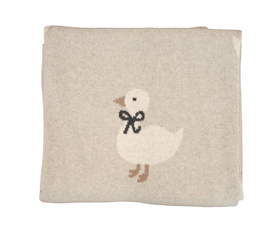 Duck Baby Blanket - Grey