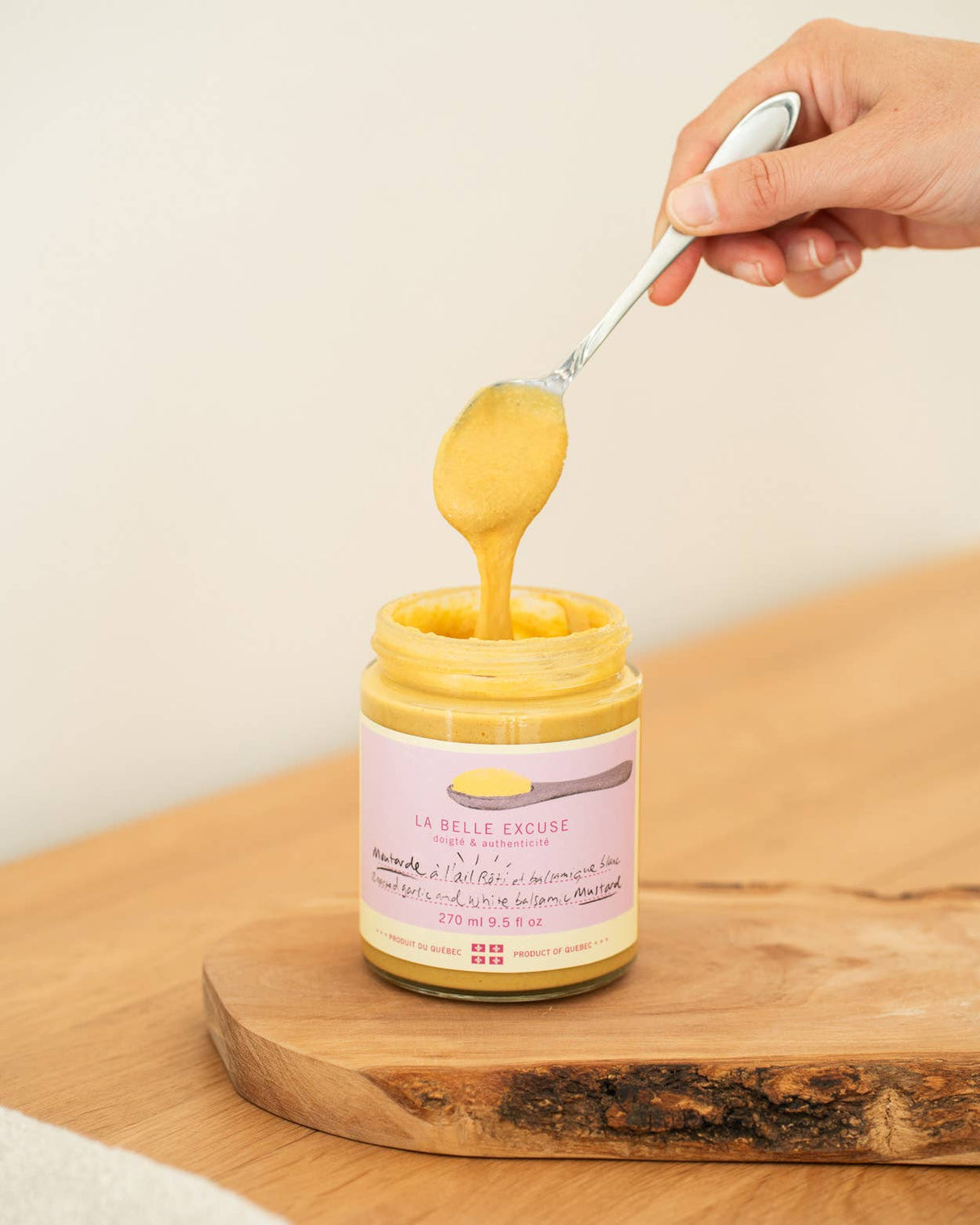 Roasted Garlic & White Balsamic Artisan Mustard
