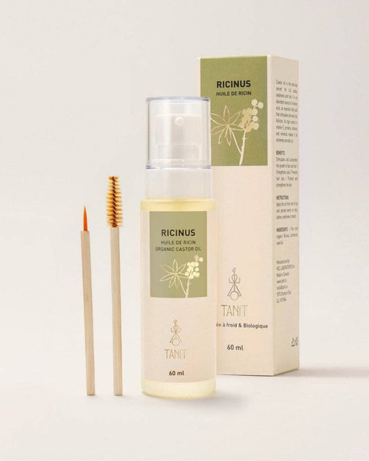 Castor Seed Oil – Pure & Organic Hair & Lash Growth Booster + Bamboo Brushes