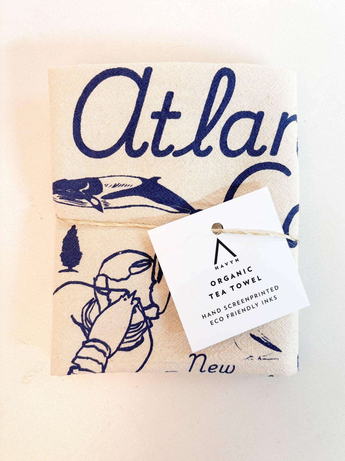 Atlantic Canada Commemorative Organic Tea Towel - 20x24