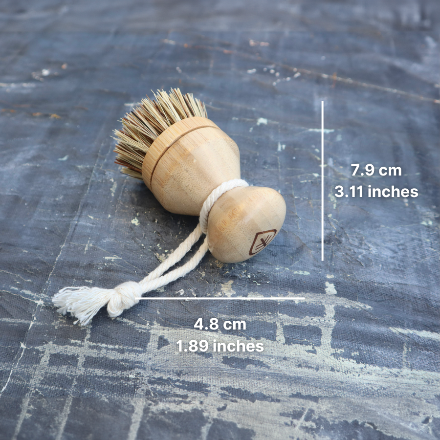 Refillable Sisal and Palm Pot Scrubber