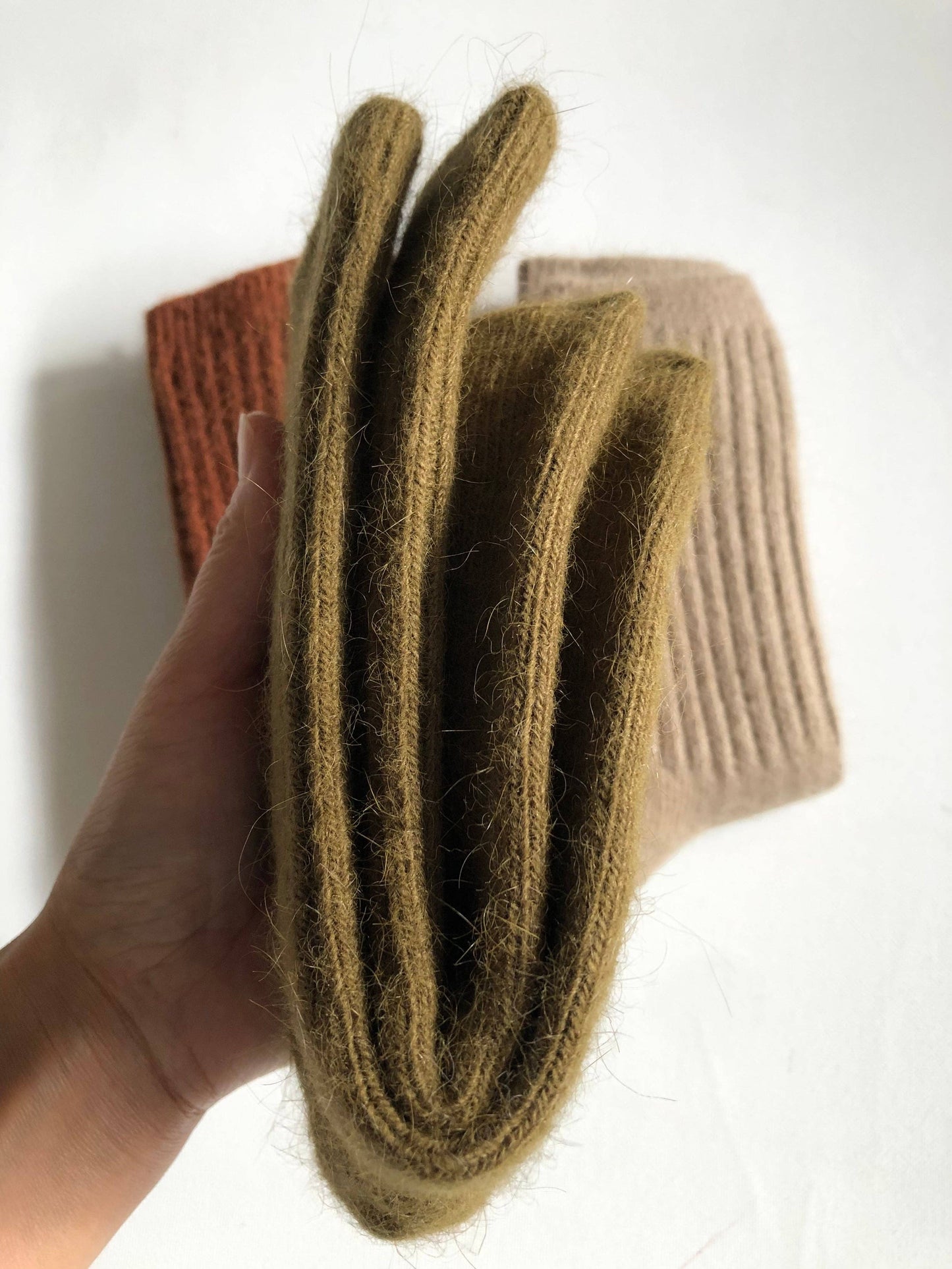 Royal Angora Cabin Socks - Neutrals