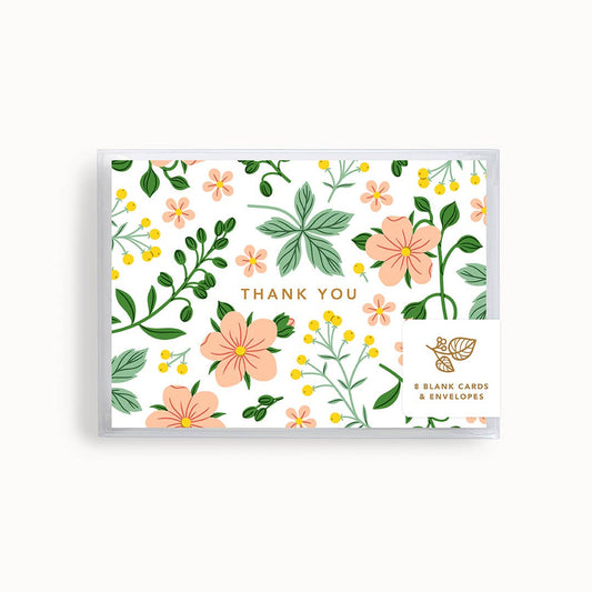 Wild Garden Thank You | Mini Card | Boxed Set of 8