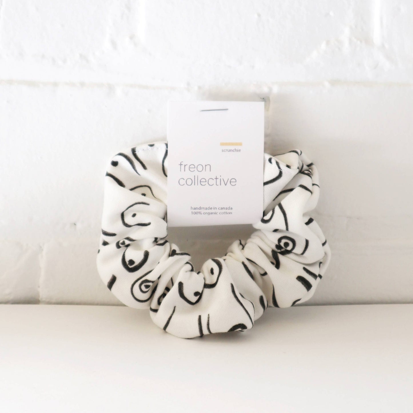 Organic Cotton Hair Scrunchie - Woman Series (White)