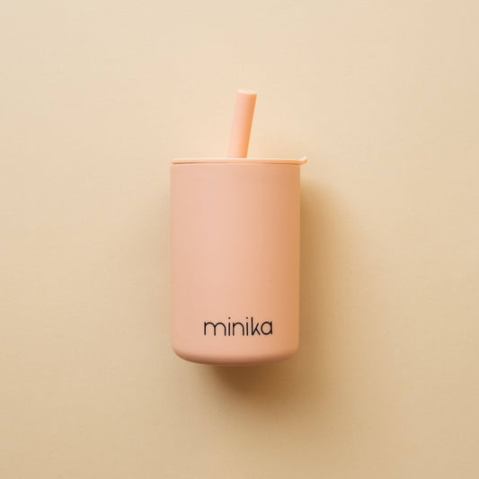 Straw cup with straw - Blush