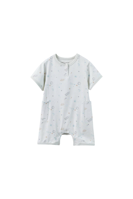 Baby Organic Bamboo Romper-Space