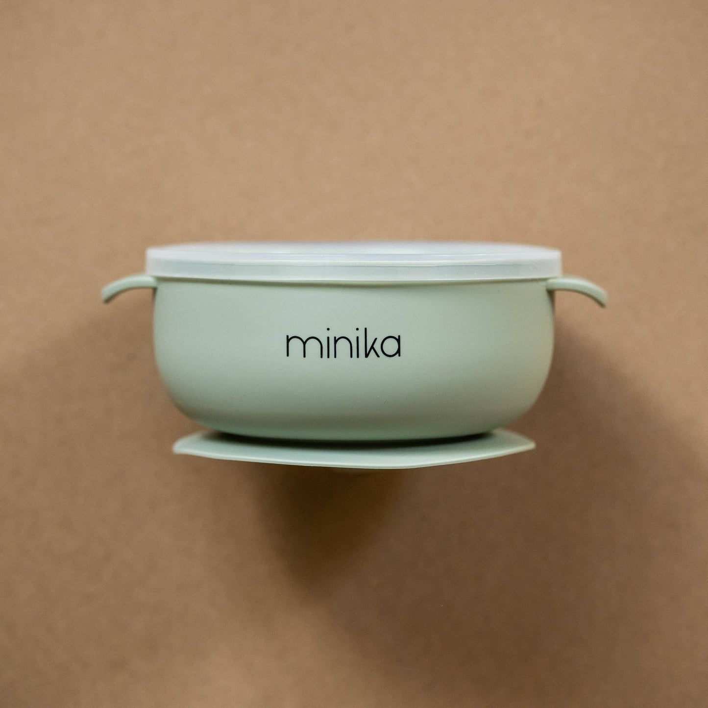 Silicone bowl with lid - Sage