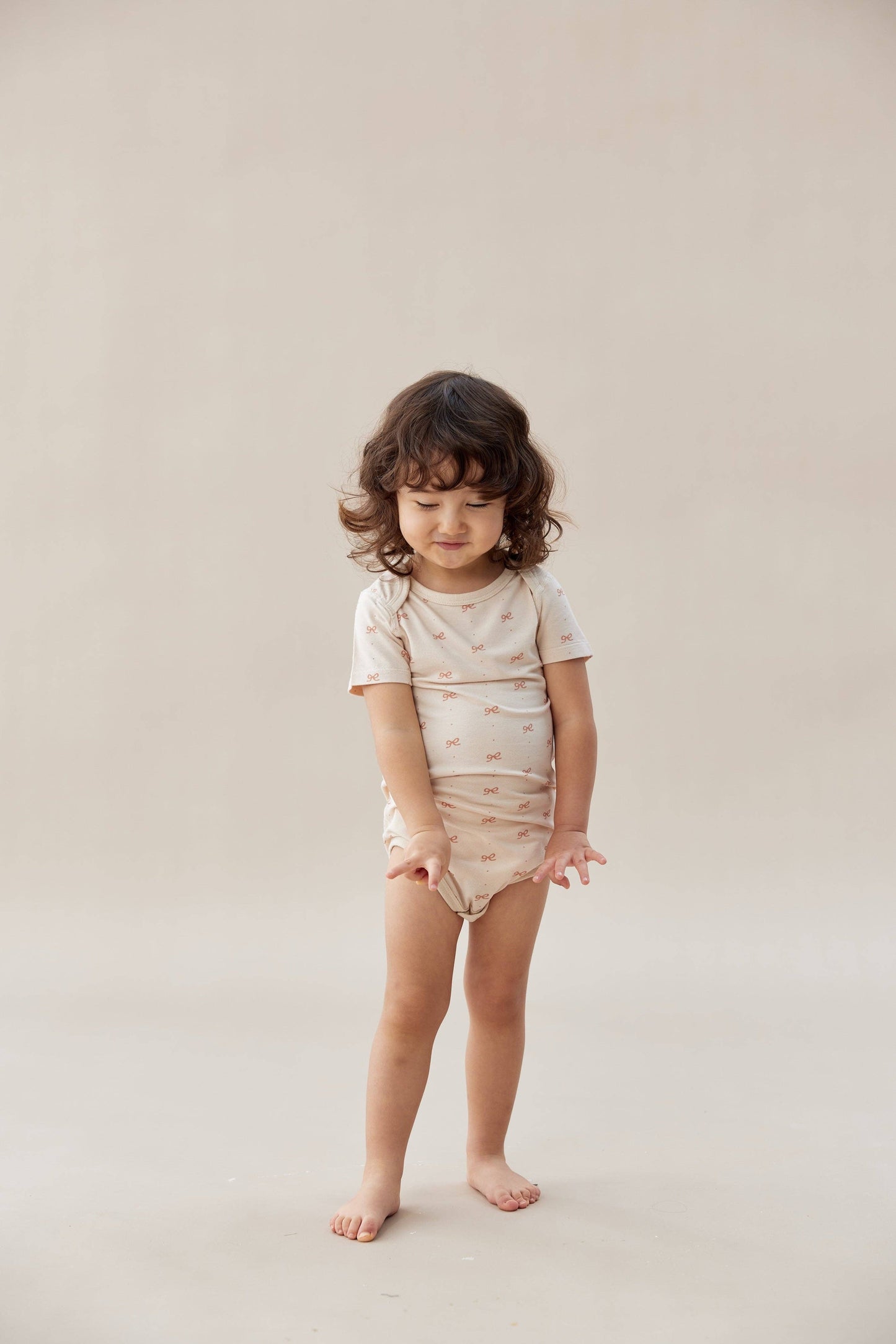 Baby Organic Short-Sleeve Onesie-Bowties