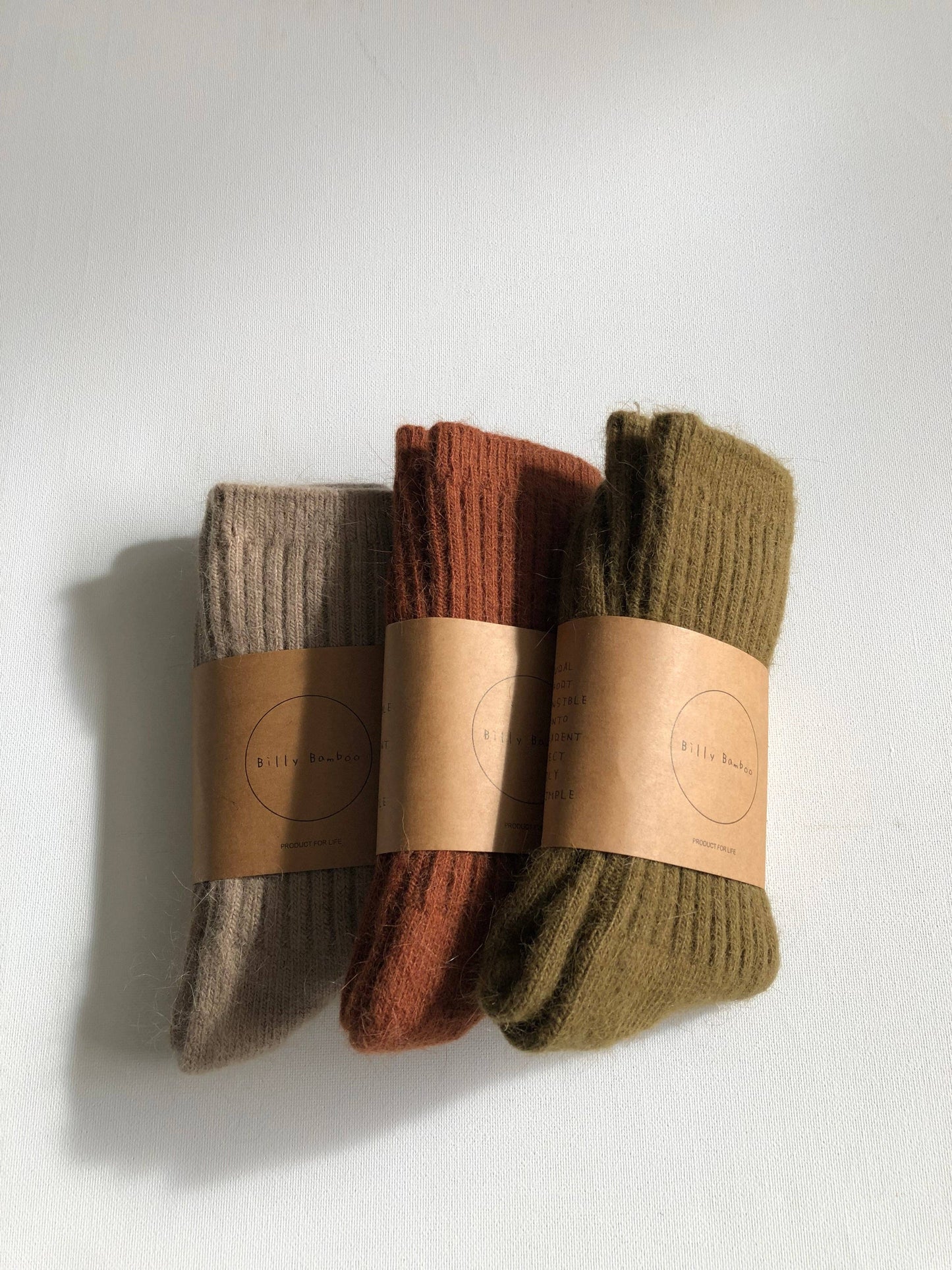 Royal Angora Cabin Socks - Neutrals