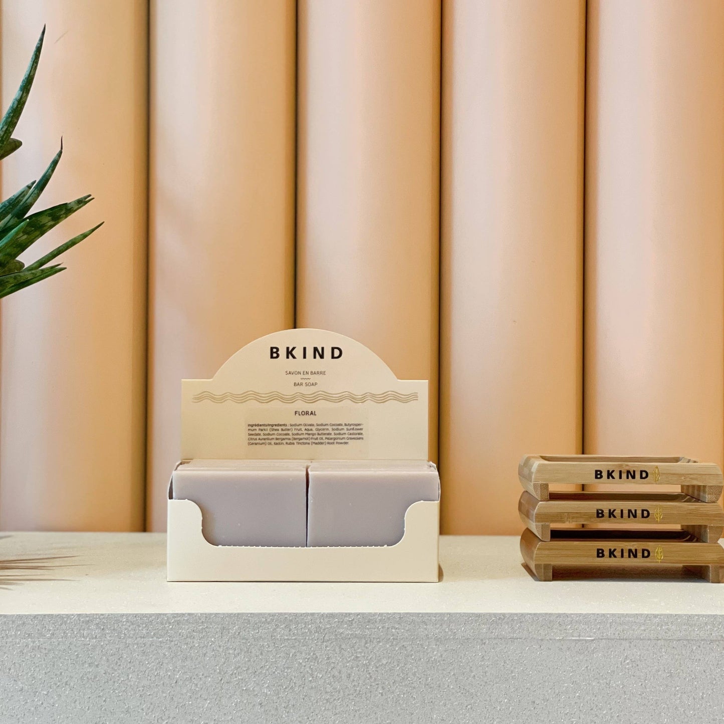 Package-free body soap - Floral