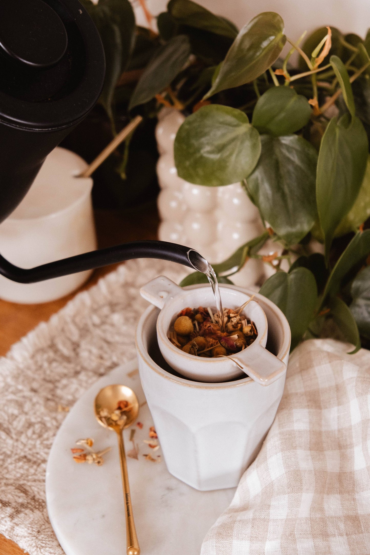The Infusion Nest – Ceramic Tea Strainer