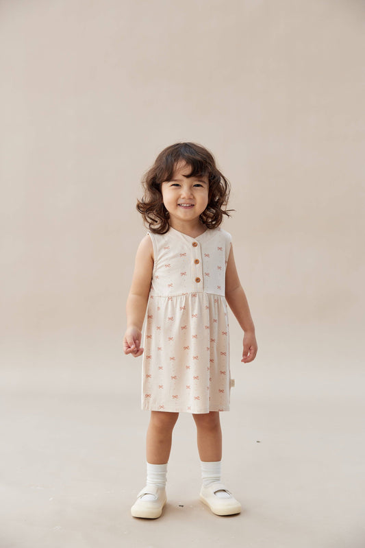 Girl Ruffle Tank Dress-Bowties