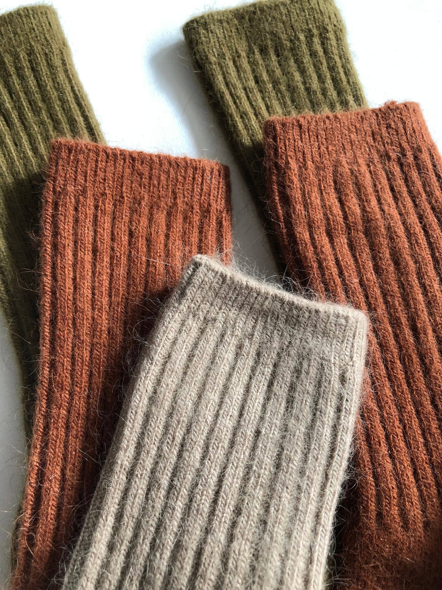 Royal Angora Cabin Socks - Neutrals