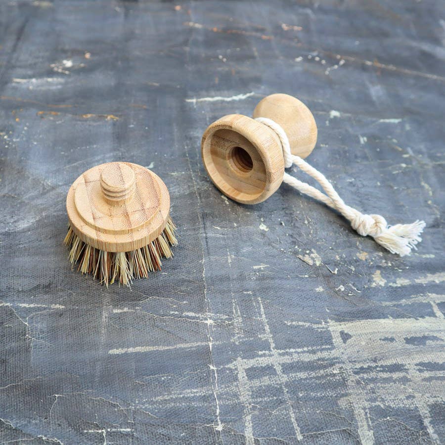 Refillable Sisal and Palm Pot Scrubber