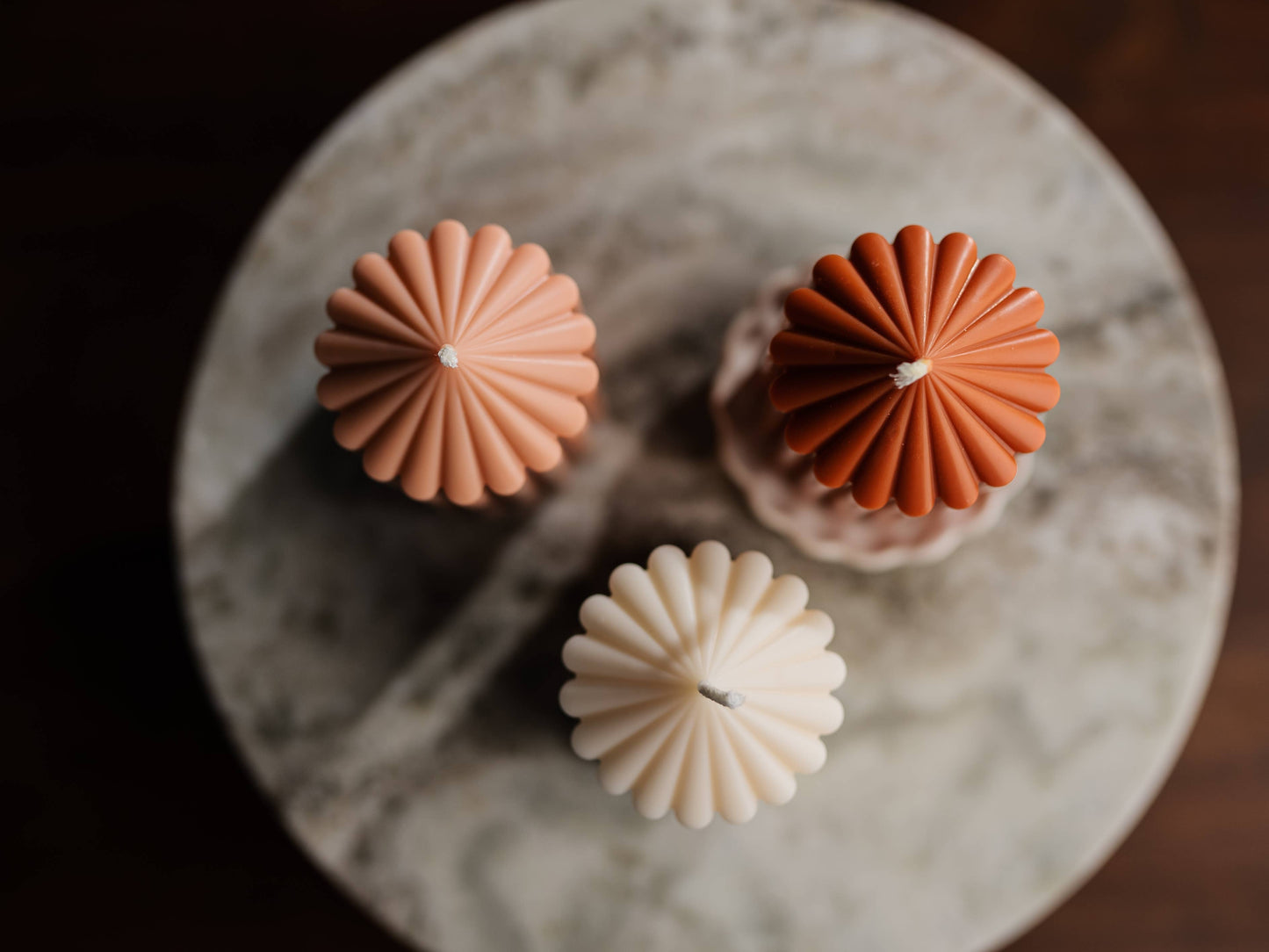 Long Lasting Ribbed Pillar Candles | Holiday Edition