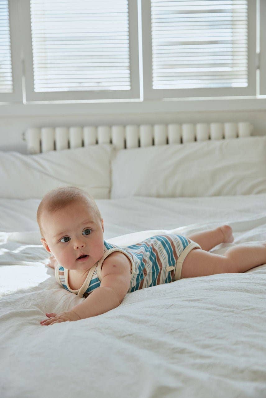 Baby Organic Bamboo Onesie-Stripe