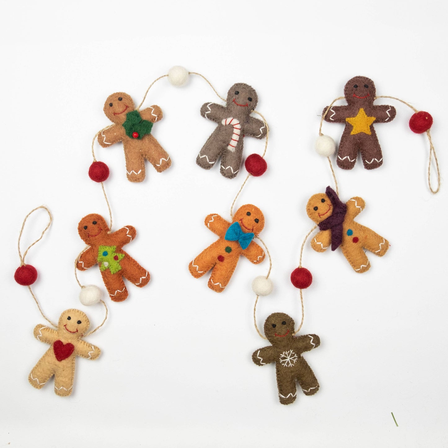 Garland - Felt Gingerbread Man - Christmas Decor