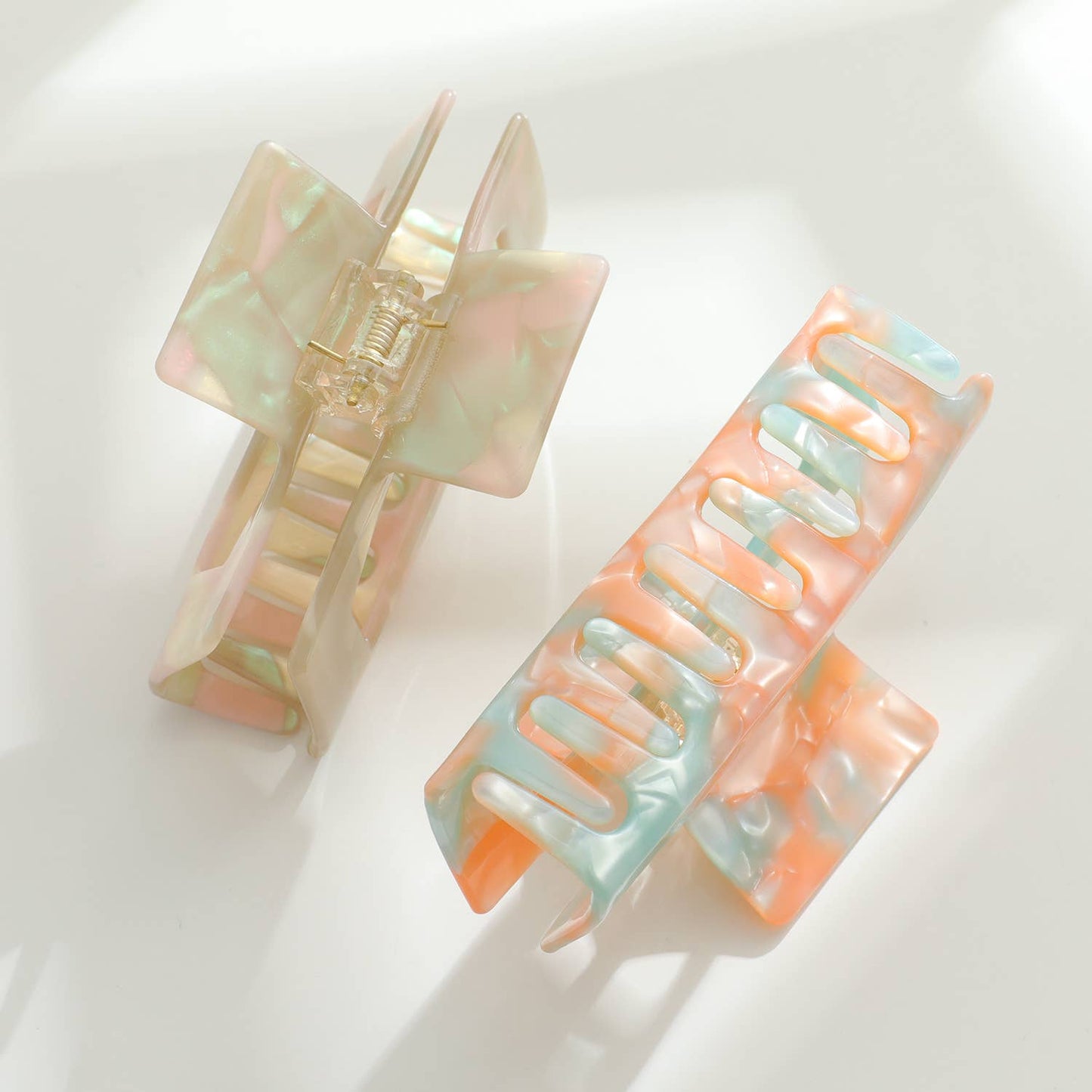 Sage | Large Multicolor Rectangle Eco-Friendly Claw Clip