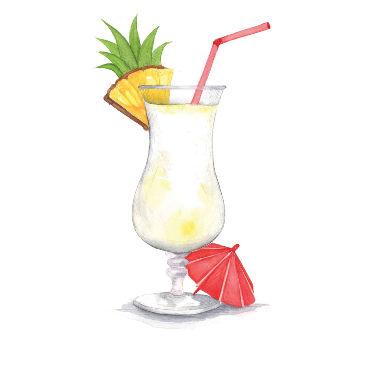 Classic Cocktails Watercolor Workbook by Nya Wolfe