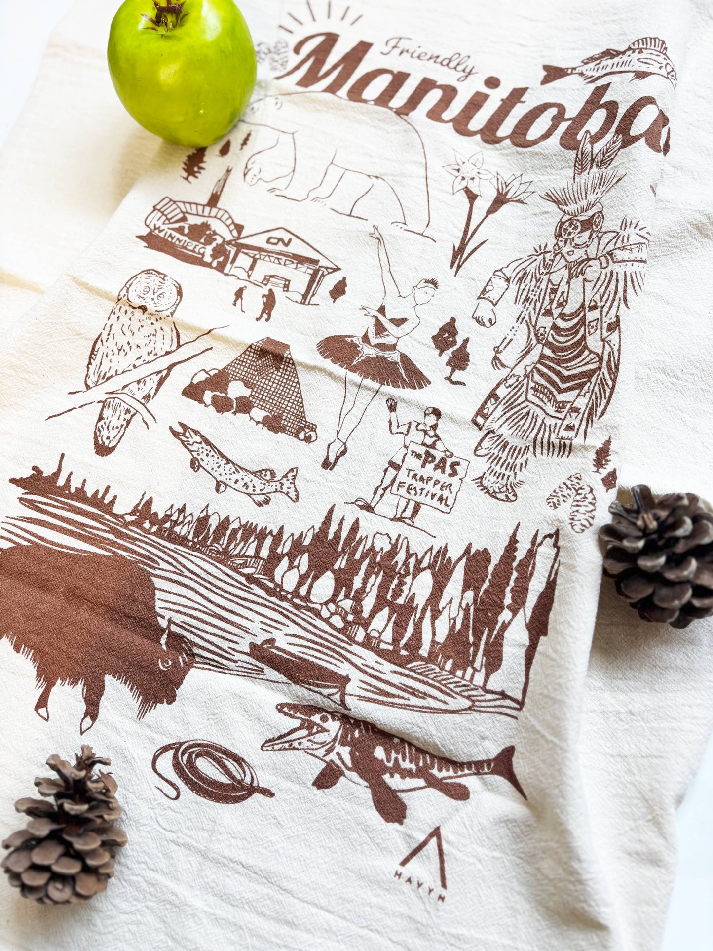 Manitoba Commemorative Organic Tea Towel - 20x24