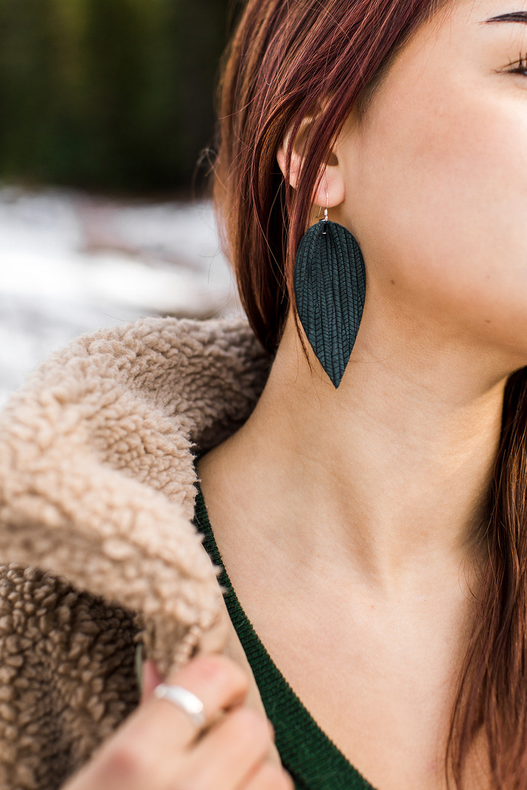 White Birch Handmade Earrings