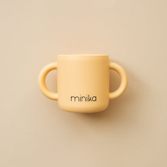Silicone Learning Cup With Handle - Sunset
