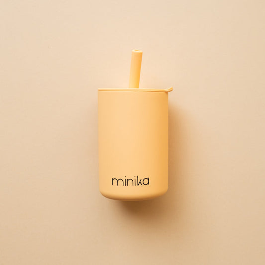 Silicone cap with straw - Sunset