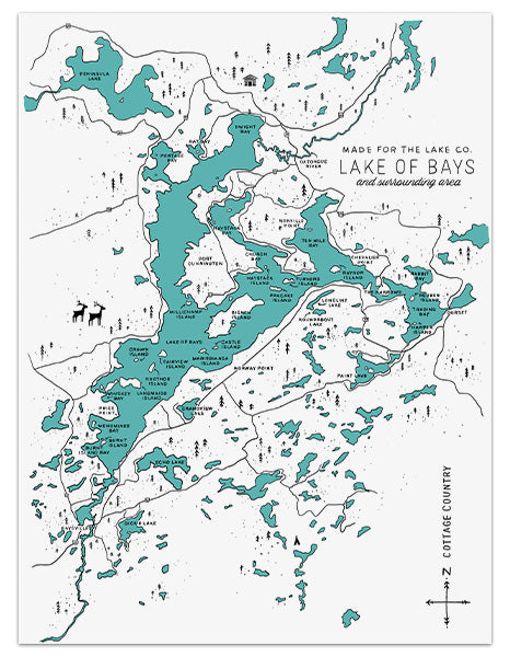 Lake of Bays Map