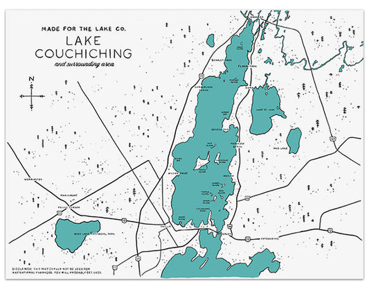Lake Couchiching Map