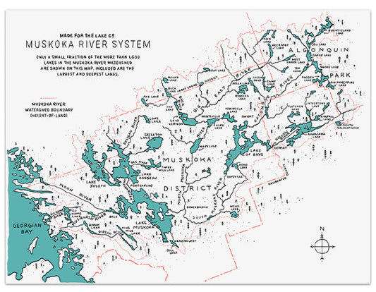 Muskoka River System Map