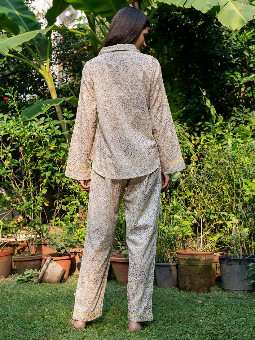 Printed Cotton Pajamas - Rheema